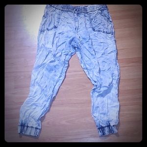 Jogger ultra thin cotton comfy jeans size Large